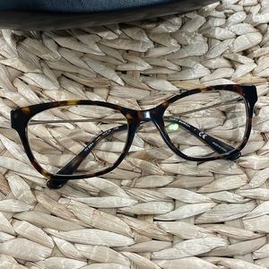 Tory Burch plastic and gold metal frames